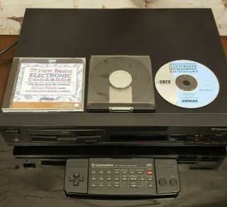 Commodore Amiga CDTV CD - 1000 & CDTV Remote Control,  CD 1401,  w/ issue,  READ 2