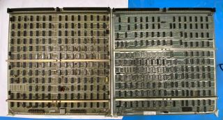 Two Vintage Interdata 7.  32 Processor Boards,  Cpu - A And Cpu - B