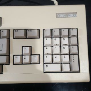 Commodore Amiga 2000 Keyboard,  KKQ - E94YC,  312716 - 02,  READ 4