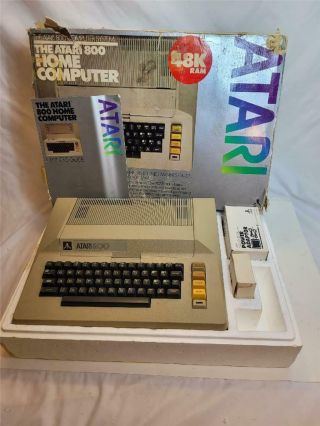 Vintage 1982 Atari 800 Computer - 48k Ram - - Orginal Box