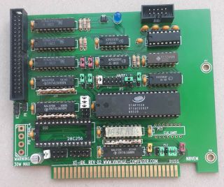 MicroATX Backplane,  Xi 8088 Nec v20 CPU,  XT IDE ISA8 6