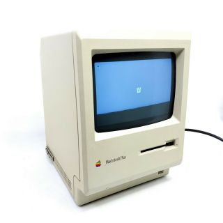For Restoration Vintage Apple Computer Macintosh Plus 1mb M0001a 1987 Powers On