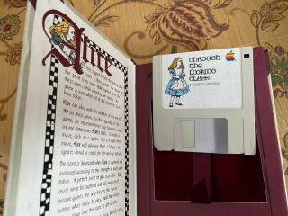 Alice Through The Looking Glass game Macintosh 128k Ultra Rare Hard to Find 2