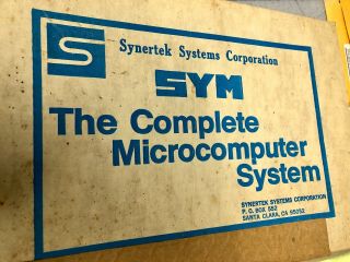 SYNERTEK SYSTEMS CORPORATION SYM 1 6502 COMPLETE MICROCOMPUTER SYSTEM 2