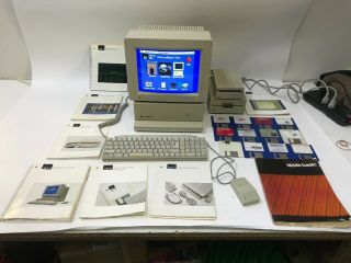 Apple Iigs Woz Edition Fully 3.  5 5.  25 Floppy Drives Color Screen