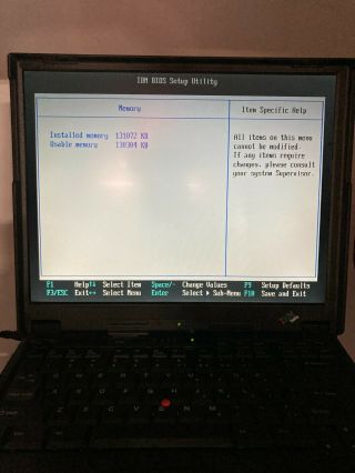 Vintage IBM ThinkPad 390E Pentium II Windows 98 128mb Ram 4GB HDD 3