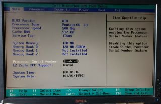 Vintage Dell Dimension XPS T500 with Intel Pentium III @ 500MHz 128MB SDRAM 2