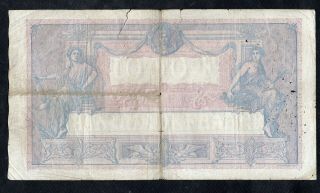 1000 Francs Bleu et Rose 1921 Good 2