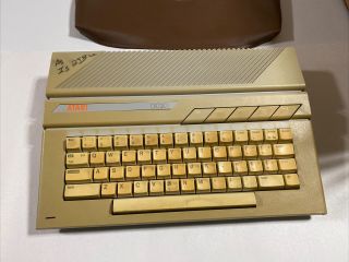 Atari 130xe Vintage Computer With Dust Cover.  No Power Supply.
