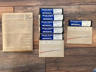 Very Rare Microsoft Windows 1.  03 On 5.  25 " Floppy Disk
