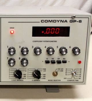 Rare Museum Item Comdyna GP - 6 Analog Computer S 1224 (Will Ship WorldWide) 2