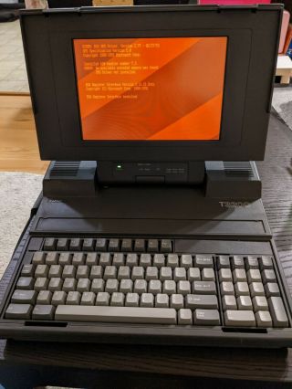 Rare Vintage Toshiba T3200 Laptop 640kb Ram / 40mb Hdd / Eprom Cable /
