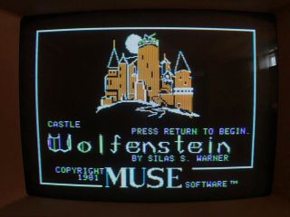 Castle Wolfenstein By Muse Software For Apple Ii,  /iie 48k.  Well