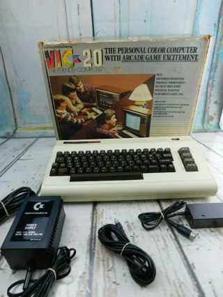 Vintage Commodore Vic - 20 Home Computer Box