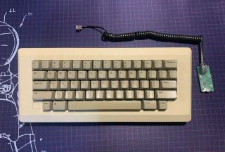 Apple M0110 Vintage Mechanical Keyboard W/tmk Usb Converter.  Great.
