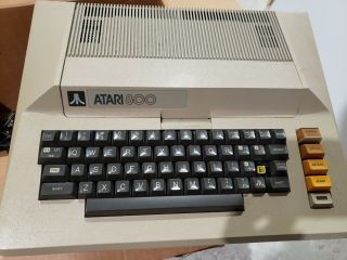 Atari 800 Home Computer With Drive Power Cables,  Gemstick