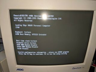 Vintage PC 486 DX 33 Computer Motherboard 8MB RAM Disk Controller VGA,  More 2