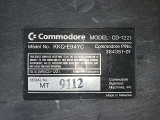 Commodore Amiga CDTV Keyboard BLACK 2