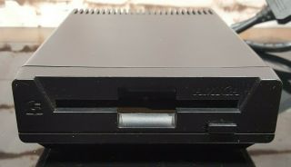 Commodore Amiga CDTV External Black Floppy Disk Drive CD - 1411,  & 3