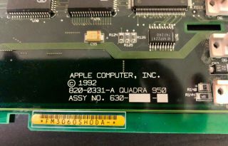 Apple Macintosh Quadra 950 Motherboard ?? - 820 - 0331 - A / 1992 2