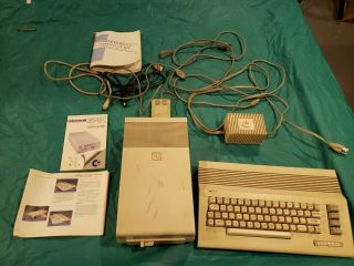 Commodore 64c Computer Disk Drive Mouse Powers On Box