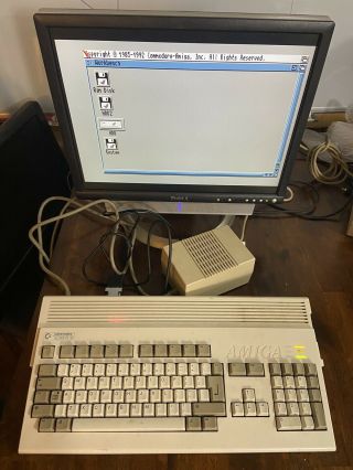 Commodore Amiga 1200 Computer With Ide Sd Adapter
