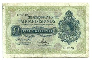Falkland Islands (p8e) 1 Pound 1982