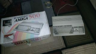 Commodore Amiga 500 Computer,  Gotek And.  Please Read.