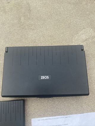 ZEOS notebook laptop computer With an external 3.  5 