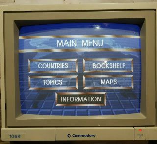 Commodore 1084 Crt Color Monitor For Amiga/c64/c128 Computers
