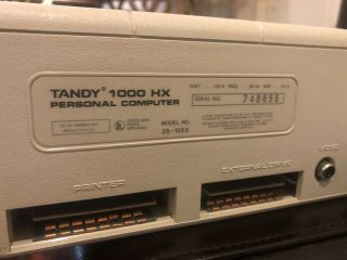 Tandy Personal Computer 1000HX,  RGB Color CM - 5 Monitor 1988 6