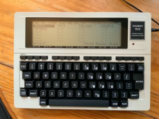 Tandy Model 102 Portable Computer In Pristine With Case
