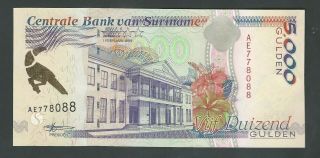 Suriname 5000 Gulden 1999 P - 143b Unc