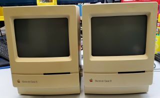 2 X Apple Macintosh Classic Ii Computers (m4150)