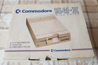 Commodore 1541 - Ii Floppy Disk Drive With Boxes,  Accessories,  Exrare