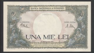 Romania 1000 Lei 1941 Au - Unc P.  52,  Banknote,  Uncirculated