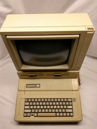 Vintage Apple IIc 2c Computer A2S2064 Apple Monitor A2M2029 Duo Disk A9M0108 2