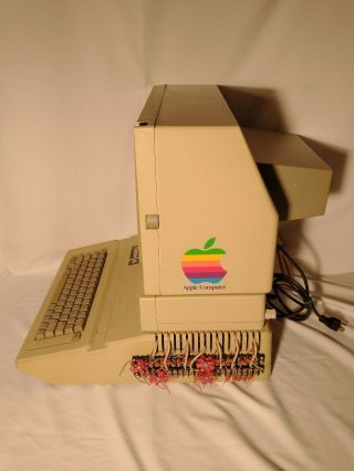 Vintage Apple IIc 2c Computer A2S2064 Apple Monitor A2M2029 Duo Disk A9M0108 4