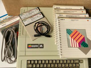 Apple Iie - With Box,  Manuals,  Cards And Cables