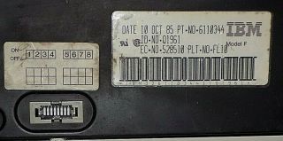 IBM 6110344 MODEL F CLICKY BUCKLING SPRING KEYBOARD 122 - KEY FOR IBM 3270 10OCT85 6