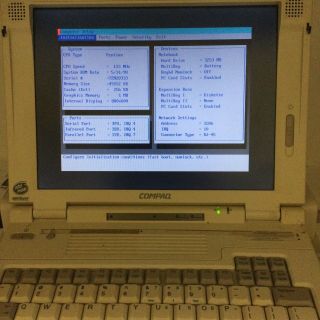 Compaq Lte 5300 Laptop With Docking Station Windows 98 48mb Ram 3.  01gb Hdd Drs