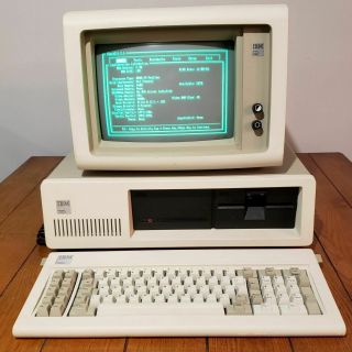 Ibm Pc/xt 5160,  5151 Monitor,  Model F Keyboard