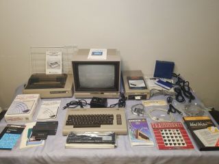 Commodore 64 System W/1541 Drive,  1702 Monitor,  1526 Printer,  Speech Module
