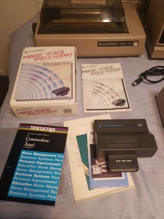 Commodore 64 system W/1541 Drive,  1702 monitor,  1526 Printer,  Speech Module 2