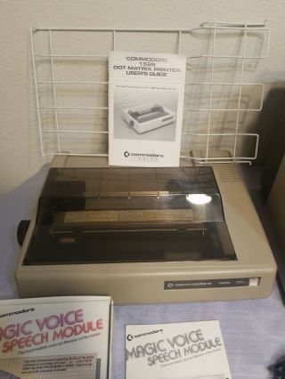 Commodore 64 system W/1541 Drive,  1702 monitor,  1526 Printer,  Speech Module 3