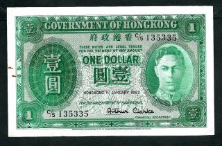 Hong - Kong (p324b) 1 Dollar 1952 King George Vi