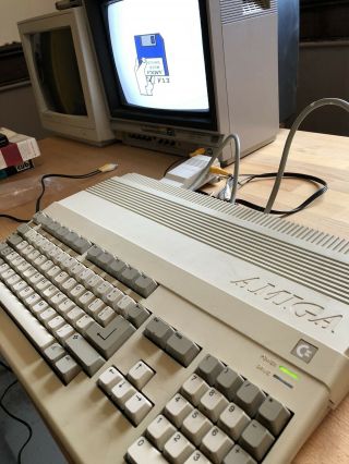 Commodore Amiga 500 A500 With - Boots Unsure If 2