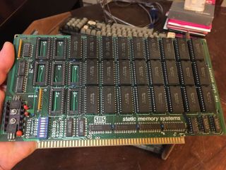 Sms Static Memory Systems " The Last Memory " S100 64k Ram Memory Board