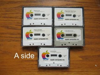 5 1979 Apple Ii Computer Program Cassettes,  -