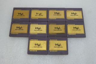 (10) Intel Pentium Pro 256k Processors For Gold Recovery